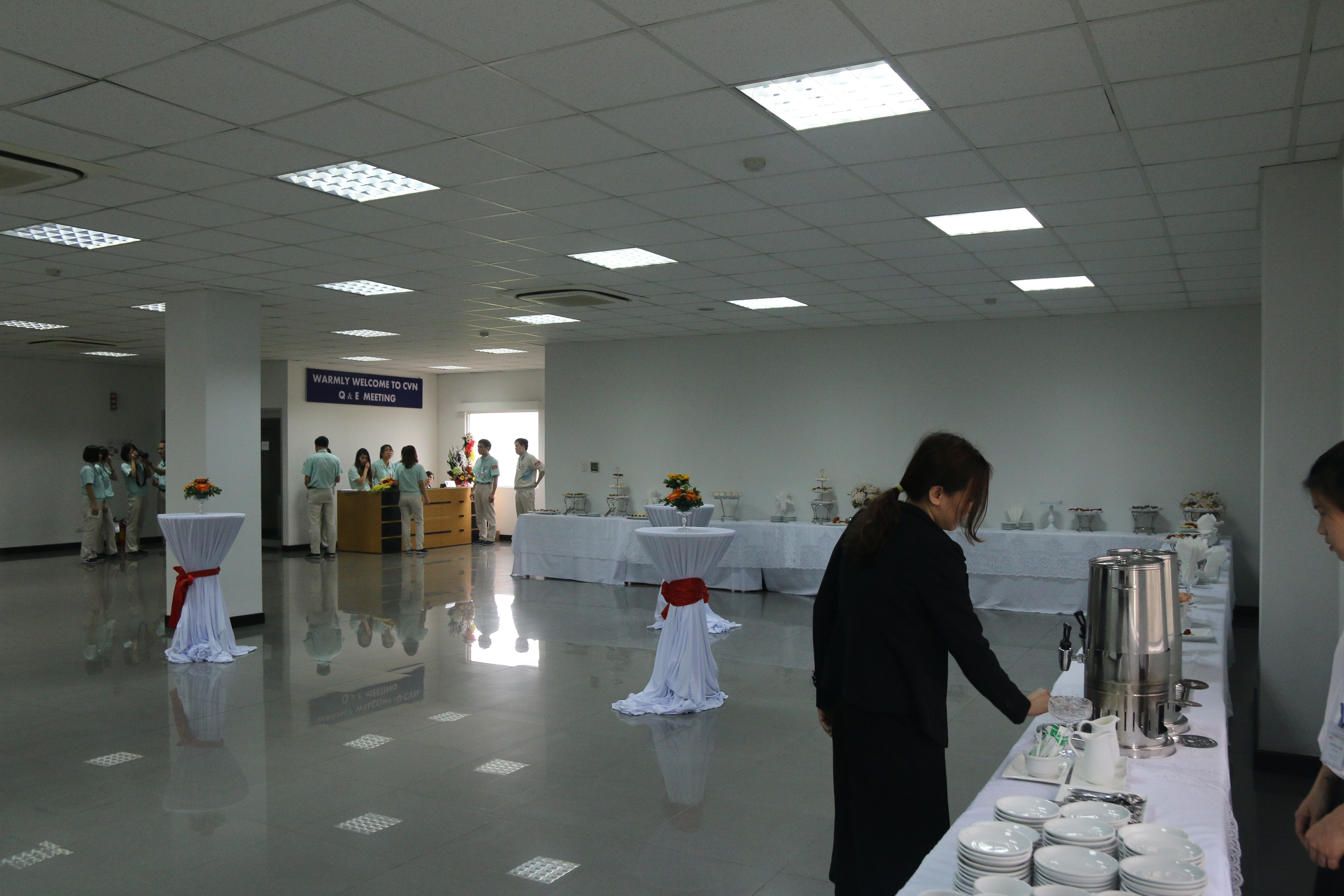 Tổ chức tiệc teabreak tiệc trà cafe cho nhà máy Canon